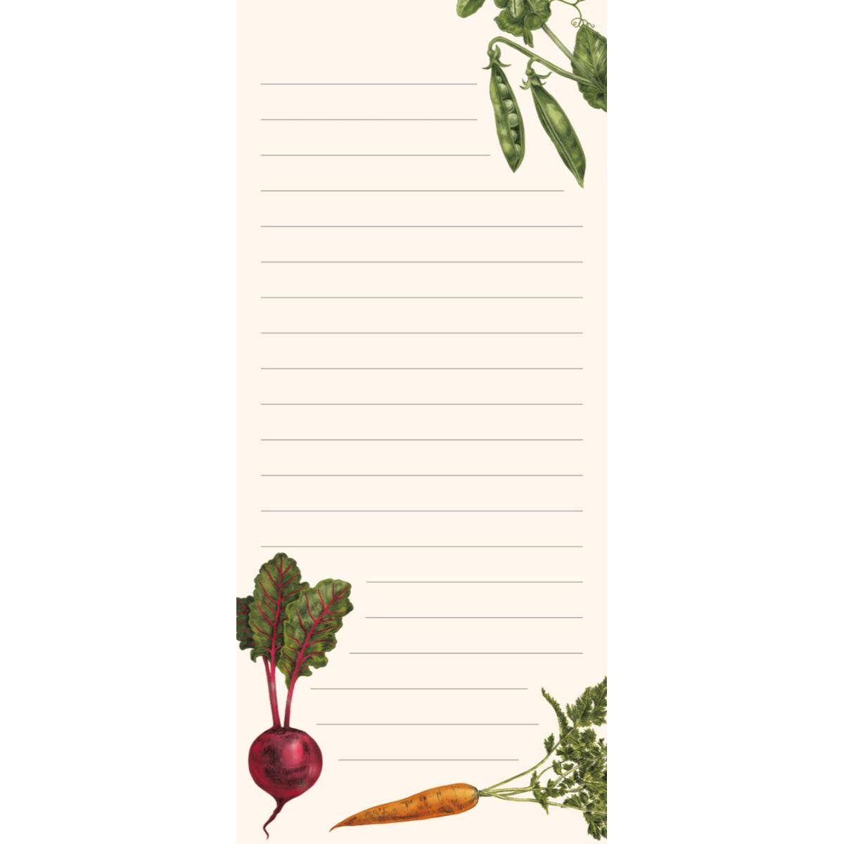 Root Vegetable List Pad