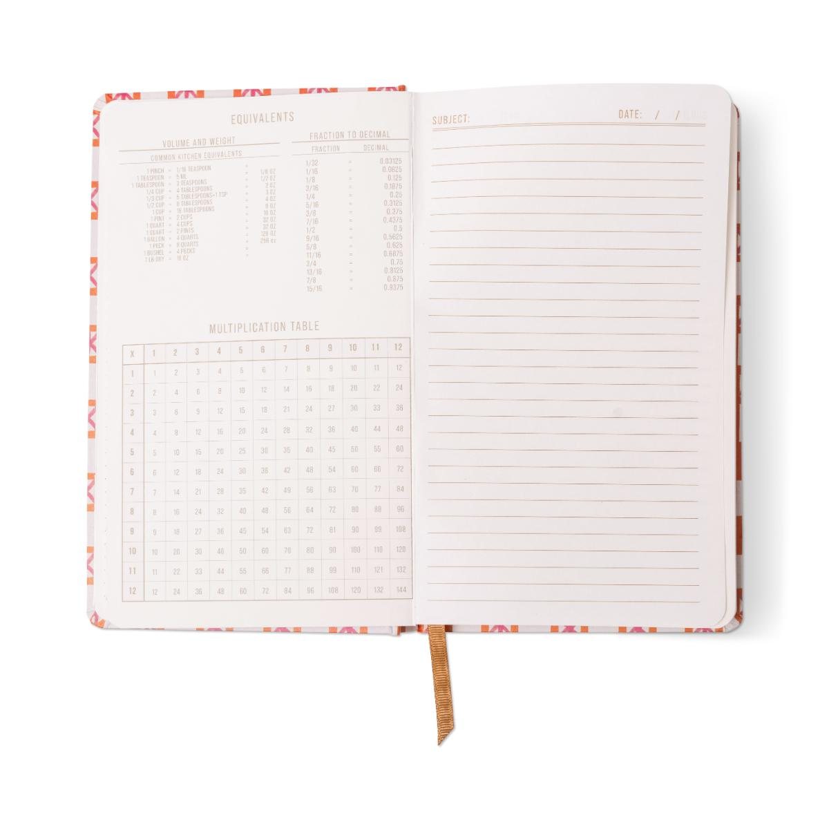 Orange Check Tulip A5 Notebook