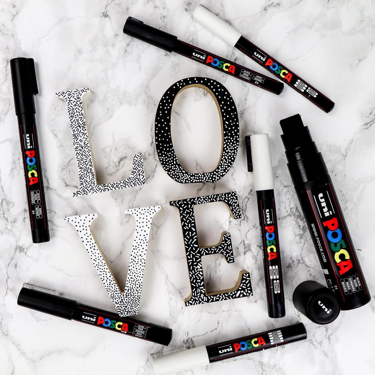 Posca Multi Tip 8 Pack - Black