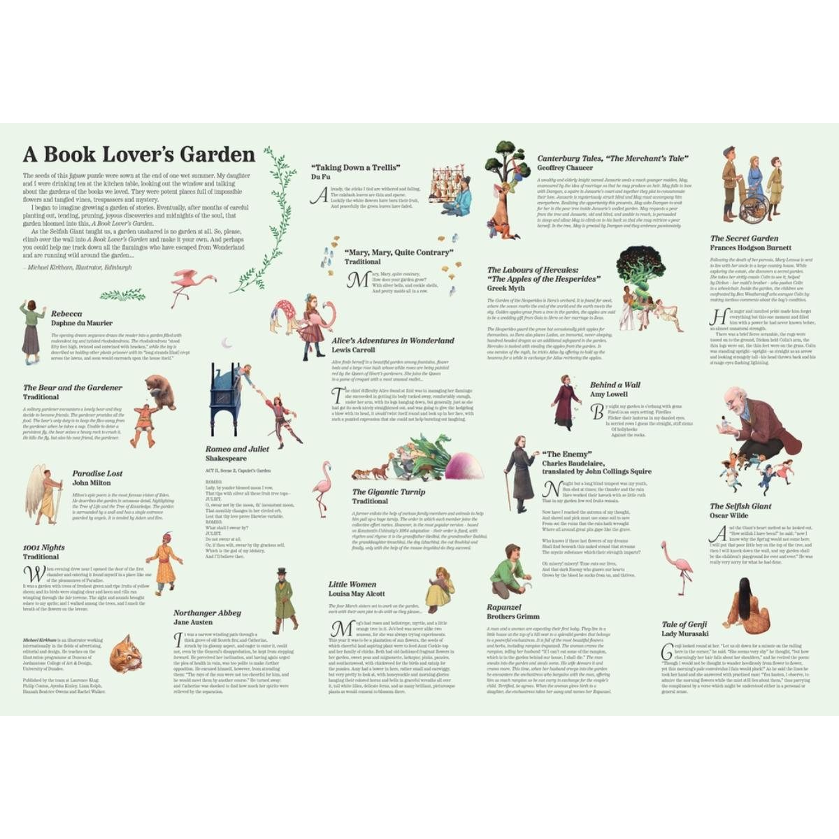 A Book Lovers Garden 1000 Piece Jigsaw Puzzle