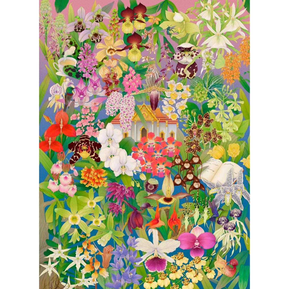 Around The World In 50 Orchids 1000 Piece Jigsaw Puzzle