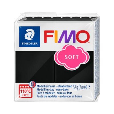 Fimo Soft Modelling Clay, Black
