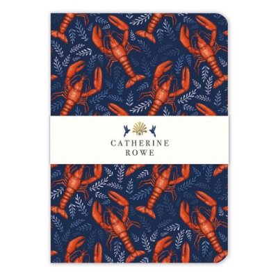 Lobster Pattern A5 Luxury Notebook