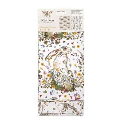 Wildflower Hare Tea Towel Set