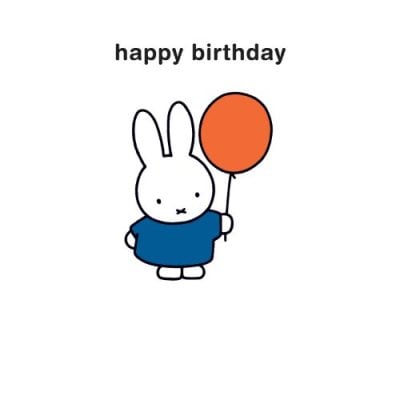 Happy Birthday Miffy Balloon Card