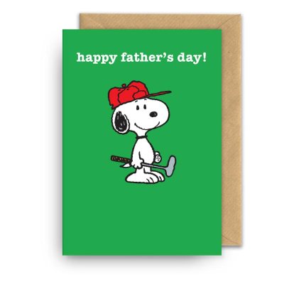 Happy Father's Day Snoopy Greeting Card