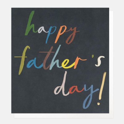 Happy Father's Day On Blue Greeting Card