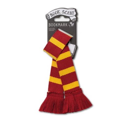 Book Scarf - Burgundy & Yellow Greeting Card