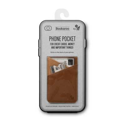 Bookaroo Phone Pocket - Brown                                         