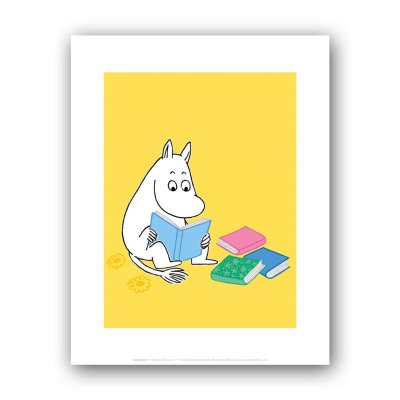 Moomin Reading Print