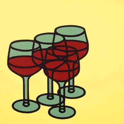 Wine Glasses Card