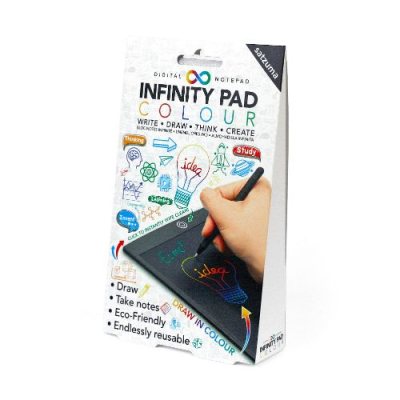 Satzuma Infinity Pad Colour - Reusable LCD Sketch Pad and Note Pad