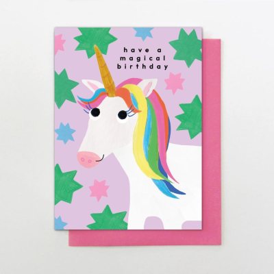 Magical Birthday Unicorn Greeting Card