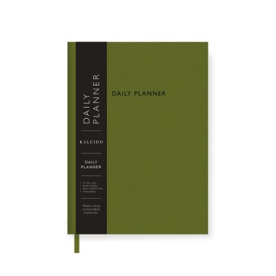 Olive Green A5 Fabric Daily Planner 