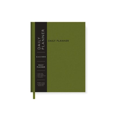 Olive Green B6 Fabric Daily Planner