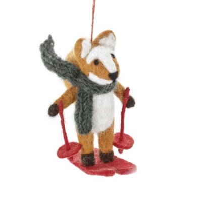 Felix The Skiing Fox Hanging Decoration
