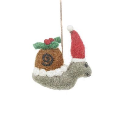 Christmas Snail Hanging Decoration