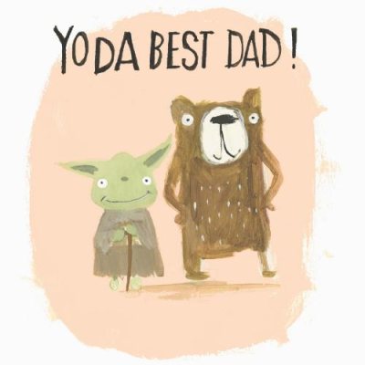 Dad Yoda Best Greeting Card