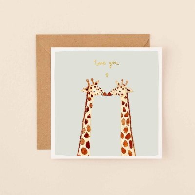 Love You Giraffes Greeting Card