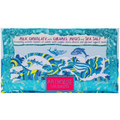 Arthouse Whales, Milk Chocolate With Caramel And Sea Salt