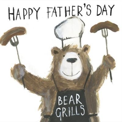 Happy Father's Day Bear Grills Greeting Card