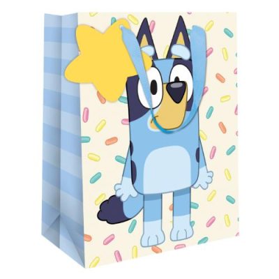 Bluey Stripe Large Portrait Gift Bag