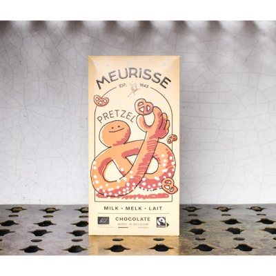 Meurisse Milk Chocolate With Pretzels 100G