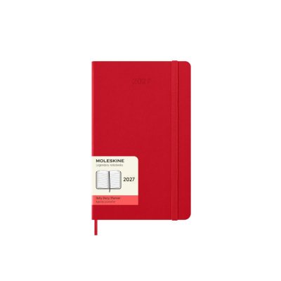Red Large Daily Hard 12M Diary 2027
