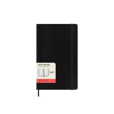 Black Large Daily Soft 12M Diary 2027