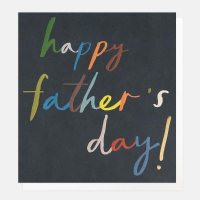 Happy Father's Day On Blue Greeting Card