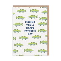 Fishing You A Happy Father's Day Greeting Card