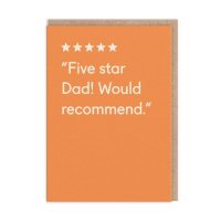 Five Star Dad! Greeting Card