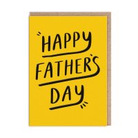 Happy Father's Day Yellow Greeting Card