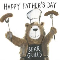 Happy Father's Day Bear Grills Greeting Card
