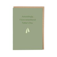 Astonishingly I Remembered Father's Day Greeting Card