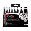 Posca Multi Tip 8 Pack - Black