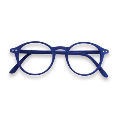 +2.00 Navy Circular Reading Glasses