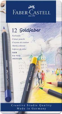 Faber-Castell Goldfaber Colour Pencil Tin Set Of 12