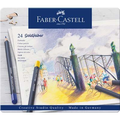 Faber-Castell Goldfaber Colour Pencil Tin Set Of 24