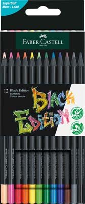 Faber-Castell Colour Pencils Black Edition Set Of 12
