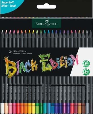 Faber-Castell Colour Pencils Black Edition Set of 24