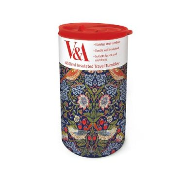 Morris Strawberry Thief Metal Travel Cup