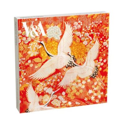 Japanese Kimono Cranes 8 Boxed Notecards