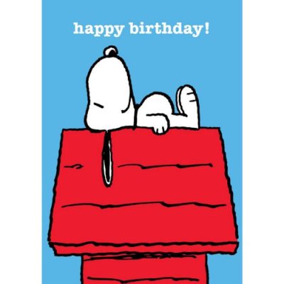 Happy Birthday Snoopy Relax Greeting Card