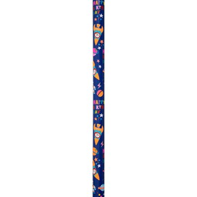 Space Rockets 2M Roll Wrap