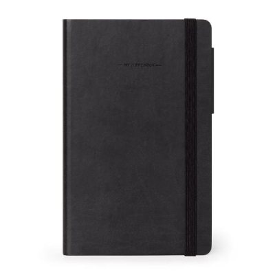 Black Medium Lined Notebook