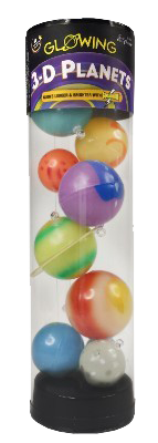 University Games 3-D Planets In A Tube Glow In the Dark