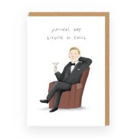 License To Chill Dad Bond Greeting Card